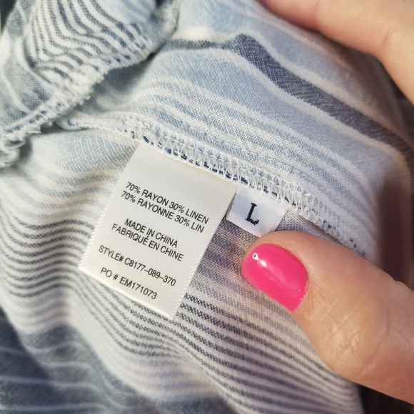 Cloth & Stone • Cropped Wide-Leg Jumpsuit • SZ L - Picture 6 of 6